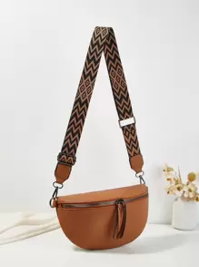 Stylish & Versatile Neutral Fanny Pack For Commuting, European And American Style - Brown - View 2