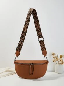 Stylish & Versatile Neutral Fanny Pack For Commuting, European And American Style - Brown - View 1