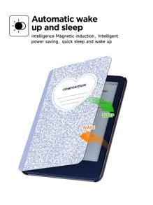 磁性愛心圖案殼套與 Kindle 兼容 - 彩色 - 查看 3