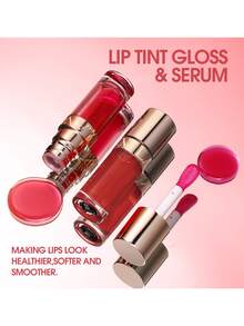 LANGMANNI 保濕保濕唇彩油，持久潤唇膏修復唇紋防止乾裂 Y2K 液體唇膏 - 10 Ruddy Pink - 查看 4