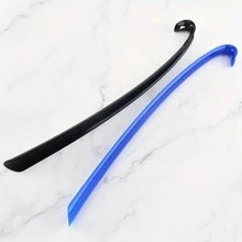 4个塑料鞋拔子酒店居家穿鞋神器提鞋器懒人不弯腰加厚鞋拔子带鞋带鞋子靴子配件 - 彩色 - 查看 4