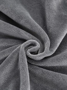 Velvet Elastic Dining Chair Cover 1pc - Dark Grey - View 5