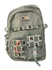 Mochila escolar infantil - Verde - Ver 1