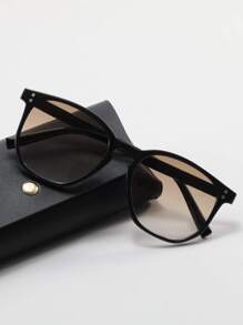 1 件男士时尚百搭眼镜，适合户外和校园 - 摩卡棕 - 查看 2