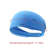 藍色運動頭帶 - 藍色 - 查看 2