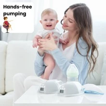 Baby Electric Wearable Breast Pump - Grey - View 5