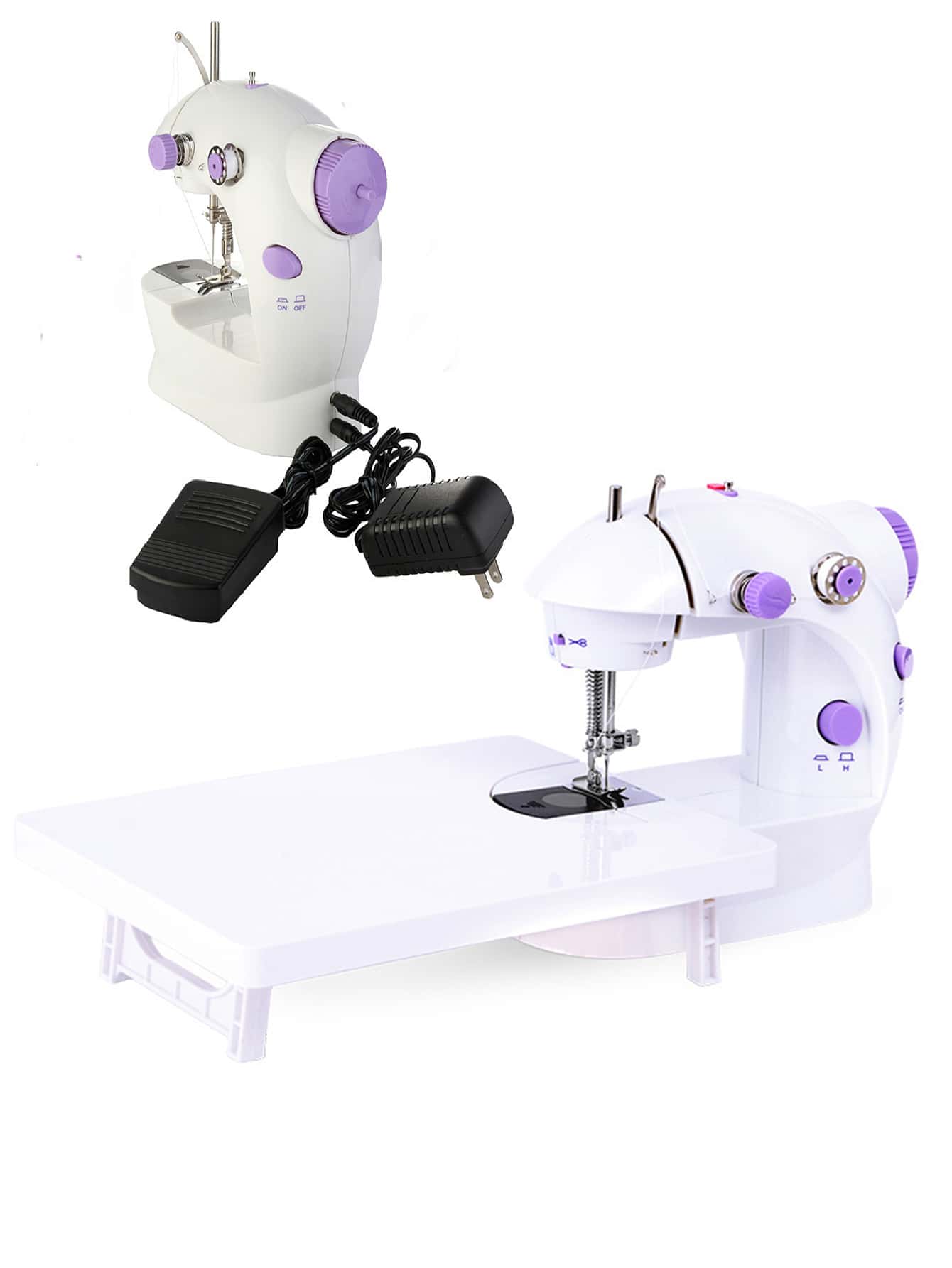 1pc Sewing Machines with Extension Table and LED Light, Adjustable 2