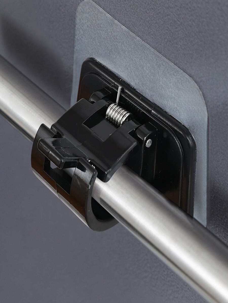 1套裝窗簾竿夾,竿和流蘇 - 黑色 - 查看 1