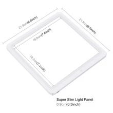 PULUZ 20cm Mini LED Photography Shadowless Light Lamp Panel Pad, 20cm X 20cm Effective Area - White - View 3