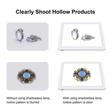 PULUZ 20cm Mini LED Photography Shadowless Light Lamp Panel Pad, 20cm X 20cm Effective Area - White - View 5