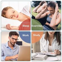 腕管手腕支架支撐：可拆卸金屬夾板，三個可調節帶，用於肌腱炎、運動損傷和疼痛緩解 - 黑色 - 查看 10