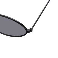 1副复古小椭圆形男女通用眼镜时尚装饰眼镜 - 黑色 - 查看 3