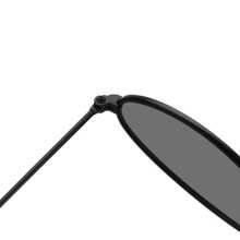 1副复古小椭圆形男女通用眼镜时尚装饰眼镜 - 黑色 - 查看 5