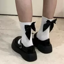 Calcetines de tripulación con diseño de lazo