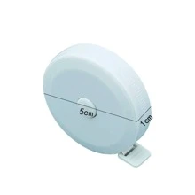 1pc Portable 1.5m Mini Measuring Tape With Cute Leather Case To Measure Body Circumference And Clothing Size On The Go - Pink - View 5