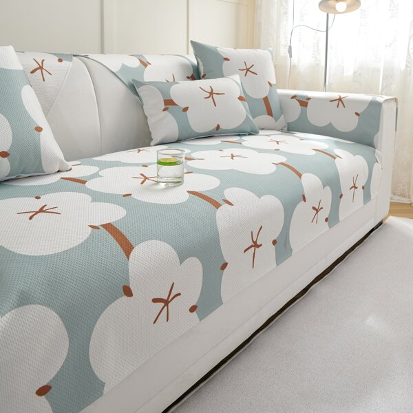 1 pezzo stampata Copridivano estate cool Cuscino per divano lavabile Cuscino per divano antiscivolo cuscino prevenire animali domestici graffiare prevenire peli di animali domestici