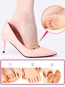 Metatarsal Foot Pads, 2pcs Soft Gel Reusable Breathable Sleeve Pads, Anti-wear Foot Cushions, Forefoot Cushioning Shoe Supports For Women And Men