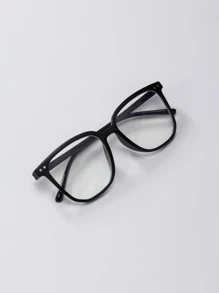 1pc Prescription Glasses (with No Magnification) - Black - View 1