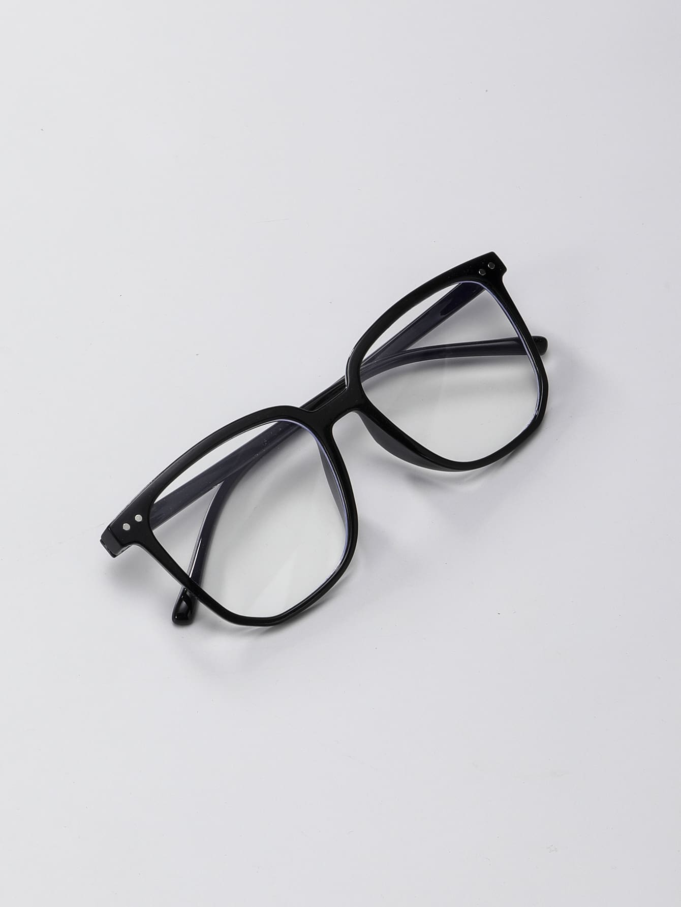1pc Prescription Glasses (with No Magnification) - Black - View 1