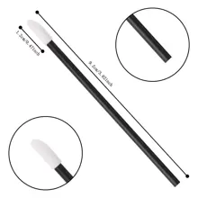 500支装唇部涂抹器（一次性） - 唇膏刷、唇彩化妆工具套装、赠品 - 黑色 - 查看 4