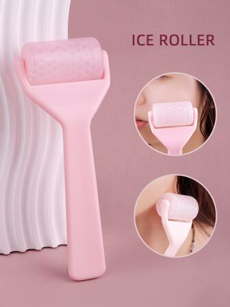Face Roller,1Pc Pink Ice Facial Massage Roller Lifting And Firming Puff Relief Roller Massager For Facial Care & Beauty,Beauty,Skin Care Products,Spa,Self Care,Skin Care Tools,Face Care,Esthetician Supplies,Massage,Face Massage Tool,Face Roller