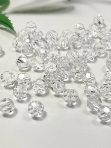 1 Strand Glass Beads, Beaded Bracelet/Necklace/Anklet/ Beads/Catholic /Buddhist Prayer Beads - Clear - View 11