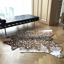 1pc Modern Home Decor Cartoon Deer Shaped Rug/Mat, Bedroom/Bathroom Carpet, Nordic Style Bedside Rug, Non-Slip Washable Living Room Carpet, Soft Plush Bedroom Shaped Mat, Unique Animal Pattern Rug/Mat, Decorative Pad, Great Gift Idea - Multicolor - View 7
