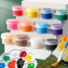 Bộ sơn acrylic 12 màu kèm bảng trộn để tô màu vẽ nguệch ngoạc DIY, nhiều gói - Nhiều màu - Xem 6