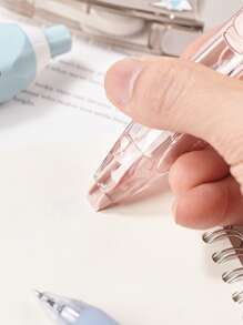 1pc Purple Pen Shaped Retractable Correction Tape, Creative School & Office Supply Refillable Correction Tape