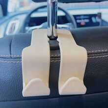 2 pezzi/1 pezzo Supporto multifunzione per telefono da montare sul sedile posteriore dell auto, gancio a sospensione per schienale del sedile, design nascosto, organizzatore pratico per sedile posteriore dell auto