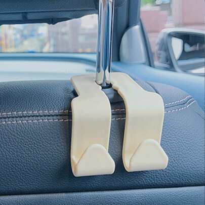 2 pezzi/1 pezzo Supporto multifunzione per telefono da montare sul sedile posteriore dell auto, gancio a sospensione per schienale del sedile, design nascosto, organizzatore pratico per sedile posteriore dell auto
