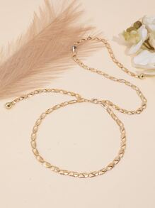 Mobius Strip Design Waist Chain For Women, Fashionable & Versatile - Gold - View 4