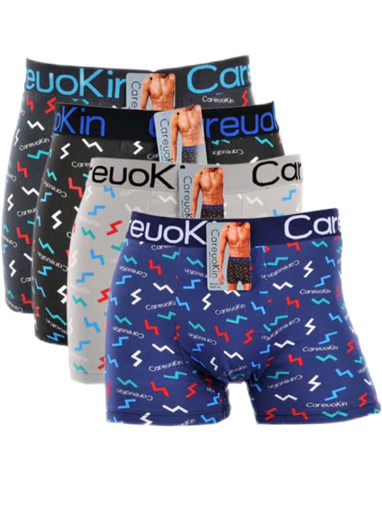 4 pz de bóxer para hombre - Multicolor - Ver 1