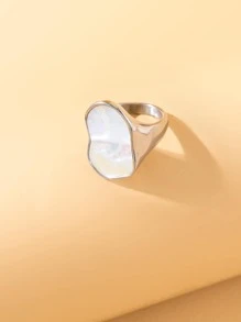 2 Chiếc Pháp Ins Phong Cách Độc Đáo Hình Vỏ Sò Màu Trắng Nhẫn/Trang Sức Tay Cho Món Quà Của Phụ Nữ/Mặc Dự Tiệc - Nhiều màu - Xem 3