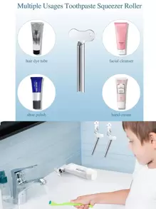 1pc Stainless Steel Toothpaste Squeezers, Manual Facial Cleanser Extruder, Used In Bathroom, Hair Colorants, Cosmetics, Paint Squeezers, Hair Tools, Hair Products And Accessories For Barber Salon Beauty Back To School, Travel Holiday Essentials, Hair Accessories For Women, Slick Back Brush, Barber Accessories, Hair Dryer, Hair Tools, Hair Brush, Barber, Barber Accessories, Hairdressing Equipment, Hairstyle, Hairdressing, Hair, Travel, Hair Products, Hair Tools, Hair Stuff, Barber, Barber Accessories, Barbershop, Hairdressing Equipment