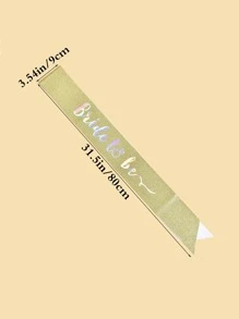 1 cái-Dây đeo vai cô dâu, Dây đeo vai trang trí tiệc cưới, Dây đeo vai trang trí cô dâu, Thích hợp làm quà tặng cô dâu, Vật dụng tiệc đính hôn - Vàng - Xem 2