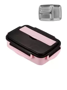 1pc Stainless Steel Lunch Box - Pink - View 8