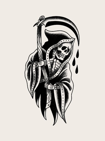 1 件黑暗哥德式個人化臨時紋身貼紙