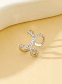 1pc Summer Beach, Wedding, Graduation, Music Festival Nail Ring - Silver - View 3