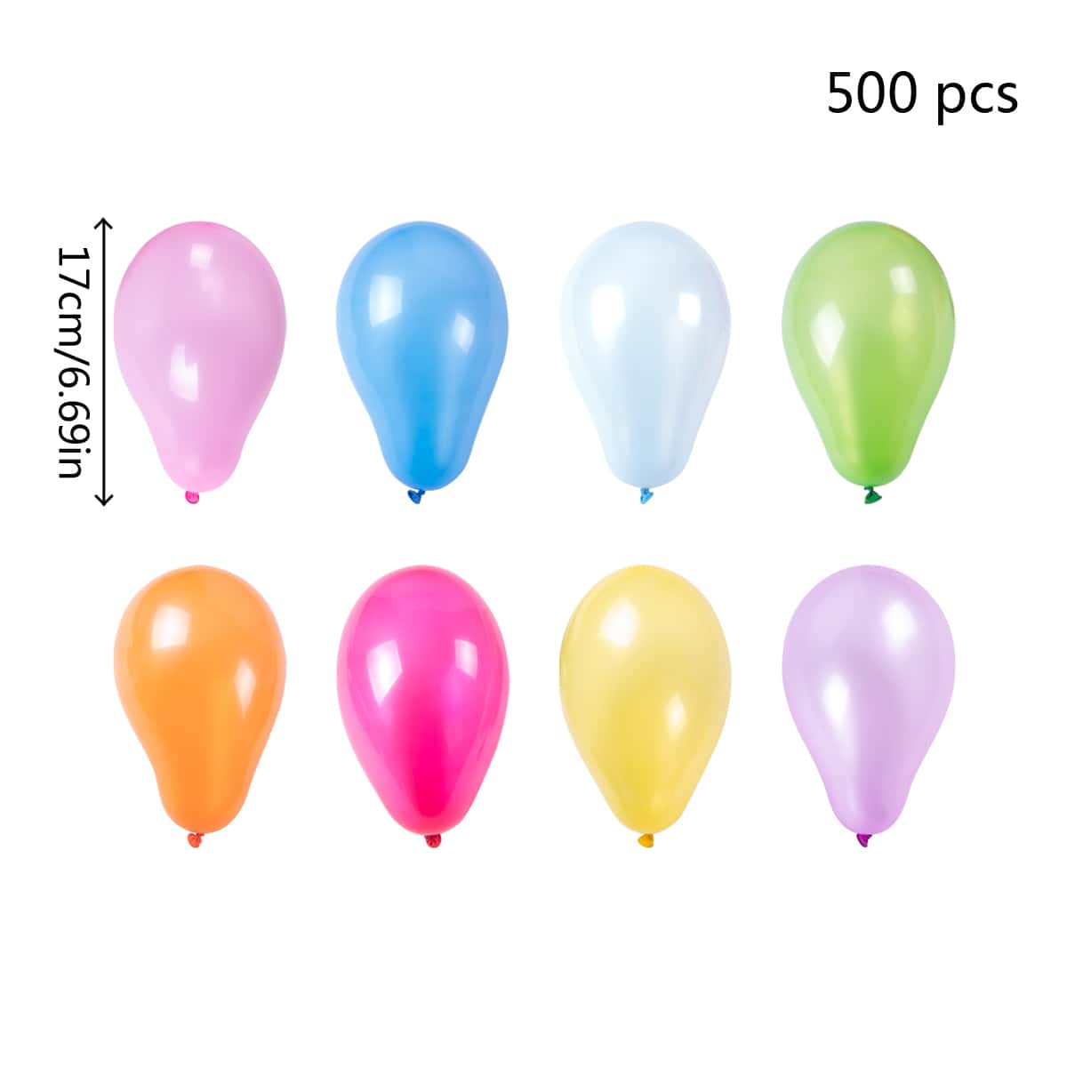 500ピース ミックスカラー 飾り用 ボール - マルチカラー - 見る 3