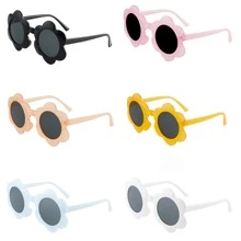 1副兒童粉色花朵裝飾太陽眼鏡適合派對 - 粉色 - 查看 2