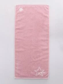 TUQIANG 1入組星星圖案毛巾 - 粉色 - 查看 5