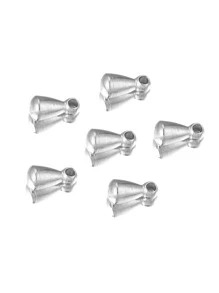 30入不銹鋼小水滴種子珠吊墜連接鏈條尾巴延長器金屬吊墜diy珠寶製作配件 - 銀色 - 查看 2