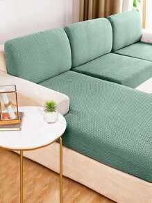 Đơn, Đôi, Ba Chỗ ngồi, Lưới trừu tượng, Vỏ ghế sofa, Đồ gia dụng, Lông cừu, Vải thun Jacquard, Chống bụi, Vỏ đệm, Thích hợp cho phòng khách, phòng ngủ - Màu xanh Bạc hà - Xem 1