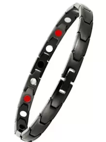 1pc Fashion Bracelet Hip Hop Bracelets For Men Women Jewelry Party Anniversary Gift Color Depth And Random Arrangement Of Colors - Black - View 1