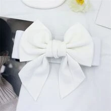 1條女士連衣裙配件寬腰帶,裝飾蝴蝶結,彈性腰圍,甜美百搭