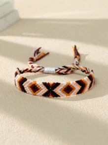 Braided Detail Tassel Decor Bracelet