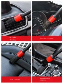 5pcs Multi-Function Car Cleaning Brush Set - Black - View 6