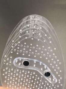 1 par de plantillas magnéticas de masaje con 8 imanes para acupresión en los pies, accesorios para zapatos y botas - transparente - Ver 5