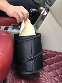 可折叠汽车垃圾桶，可折叠垃圾桶，垃圾篓整理器，车载垃圾桶收纳盒收纳袋汽车收纳器汽车储物收纳盒汽车配件汽车配件内饰 - 黑色 - 查看 4